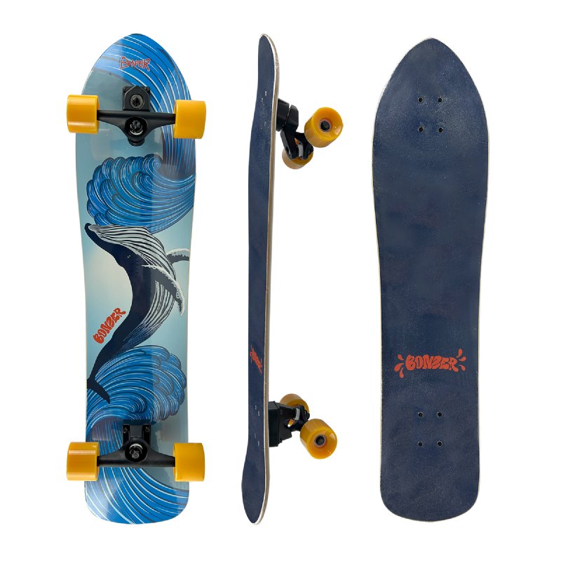 40" Surf Skateboard Complete